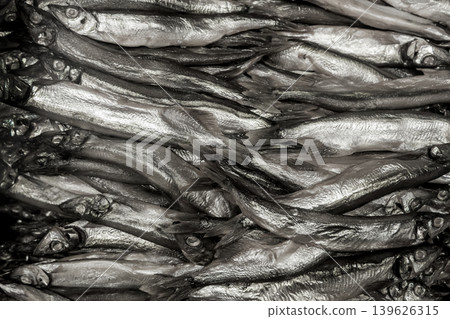 Fish silver small herring sprat seafood fresh background sea food meal Fish silver small herring sprat seafood fresh background sea food meal 139626315