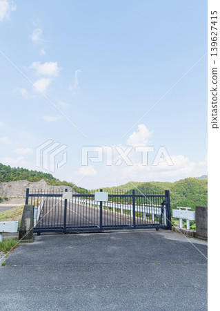 Suimei Lake and Kojiya Dam in midsummer Suimei Lake and Kojiya Dam in midsummer 139627415
