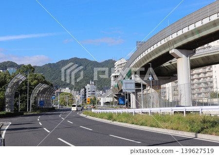 生田川交流道附近的街景(兵庫縣神戶市中央區) 生田川交流道附近的街景(兵庫縣神戶市中央區) 139627519