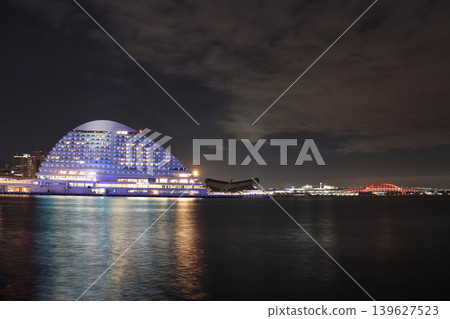 神戶市中央區港灣樂園夜景(兵庫縣神戶市) 神戶市中央區港灣樂園夜景(兵庫縣神戶市) 139627523