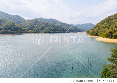 Suimei Lake in midsummer, Kojiya Dam, submerged forest 139627553
