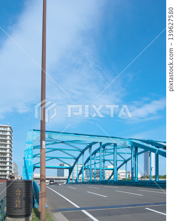 Shinagawa Wharf Bridge over the canal; urban landscape (April 2026) 139627580