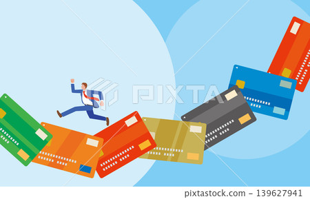 Credit card and businessman Credit card and businessman 139627941