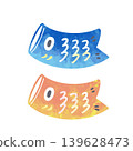 Cute carp streamer illustration 139628473