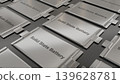 All fixed batteries, diagonally arranged, 3DCG image 139628781