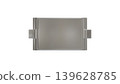Fully fixed battery, top view, no text, transparent 3DCG image 139628785
