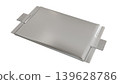 Fully fixed battery, slanted, no text, transparent 3DCG image 139628786