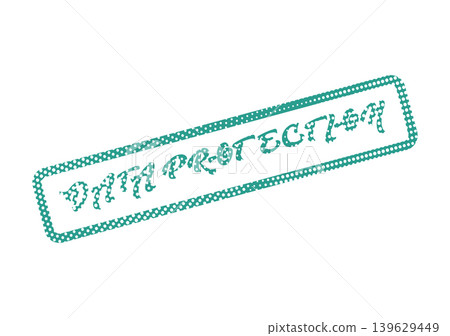 Official Data Protection Rubber Stamp Highlighting Privacy Compliance and Information Security Measures Official Data Protection Rubber Stamp Highlighting Privacy Compliance and Information Security Measures 139629449