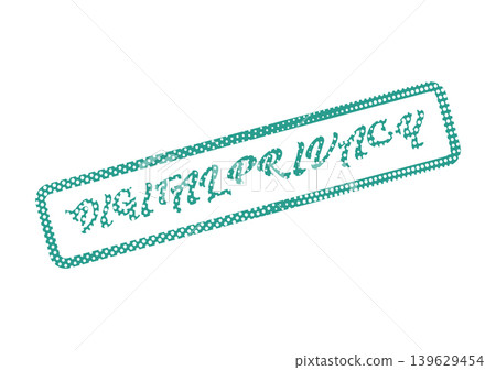 Official digital privacy protection stamp for safeguarding personal information and data confidentiality Official digital privacy protection stamp for safeguarding personal information and data confidentiality 139629454
