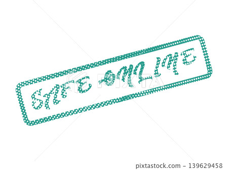 Official green stamp confirming secure online activities and protected internet browsing experiences Official green stamp confirming secure online activities and protected internet browsing experiences 139629458