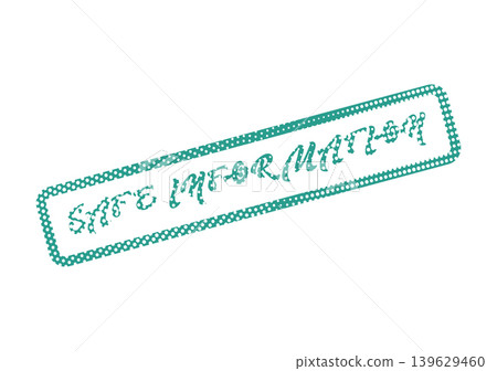 Official green stamp impression affirming secure information and protected digital communication assets 139629460