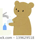 A bear washing its hands 139629518