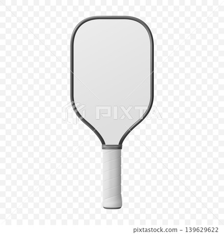 Vector Realistic Pickleball Paddle. Blank Pickleball Paddle Isolated. White Sports Paddle for Pickleball Game. Realistic Pickleball Equipment, Front View Vector Realistic Pickleball Paddle. Blank Pickleball Paddle Isolated. White Sports Paddle for Pickleball Game. Realistic Pickleball Equipment, Front View 139629622