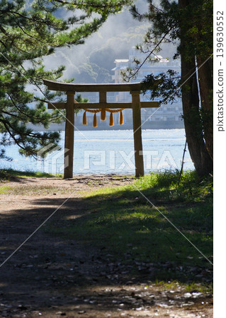 天橋立神社(橋立明神):面向阿蘇灣的鳥居(京都府宮津市) 天橋立神社(橋立明神):面向阿蘇灣的鳥居(京都府宮津市) 139630552