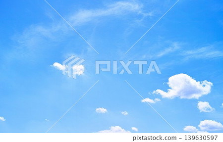 藍色的天空和雲圖像 139630597