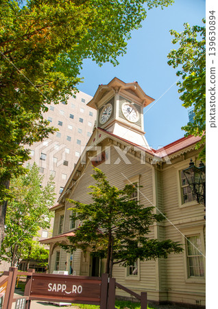 Sapporo clock tower Sapporo clock tower 139630894