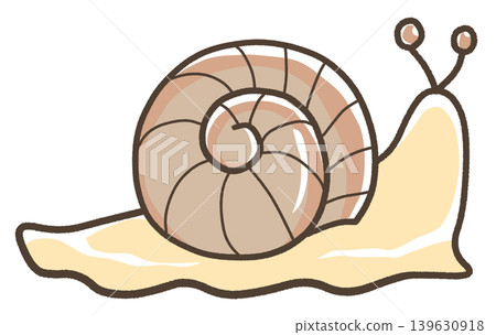 A standard brown snail illustration 139630918