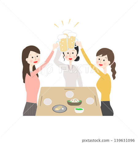 Women toasting with beer Women toasting with beer 139631096