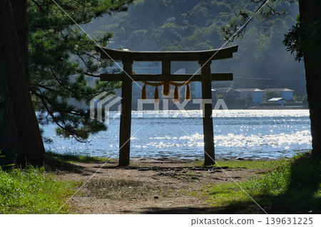 天橋立神社(橋立明神):面向阿蘇灣的鳥居(京都府宮津市) 天橋立神社(橋立明神):面向阿蘇灣的鳥居(京都府宮津市) 139631225