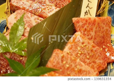 Marbled domestic wagyu beef for delicious steak 139631354