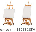 Professional easel isolated on white background - 3d illustration 139631850