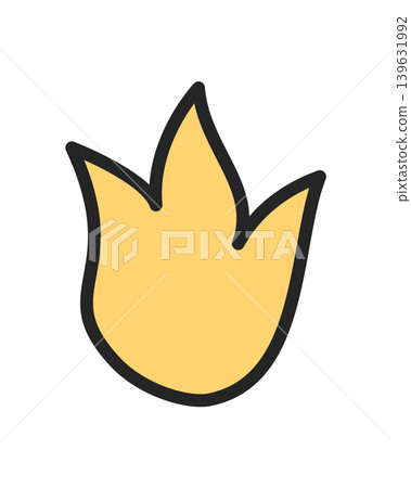 Camp fire cartoon icon in hand drawn doodle style. Outdoor fire symbol as travel adventure graphic, colorful symbol for camp and adventure themes with cartoon, icon, and camp inspiration. Camp fire cartoon icon in hand drawn doodle style. Outdoor fire symbol as travel adventure graphic, colorful symbol for camp and adventure themes with cartoon, icon, and camp inspiration. 139631992