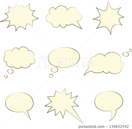 set of speech bubbles set of speech bubbles 139632542