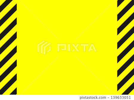 簡潔的黃黑警告背景 簡潔的黃黑警告背景 139633051