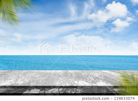 Nature Summer Travel Background, Cement Table on Sea Blue Sky, Top Deck Mockup Product Beauty Cosmetic Presentation, Stage on Water Island at Coast Backdrop Tourism Relax Vacation,Tropical Ocean Nature Summer Travel Background, Cement Table on Sea Blue Sky, Top Deck Mockup Product Beauty Cosmetic Presentation, Stage on Water Island at Coast Backdrop Tourism Relax Vacation,Tropical Ocean 139633074