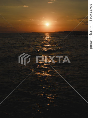 amazing sea view at sunset amazing sea view at sunset 139633205