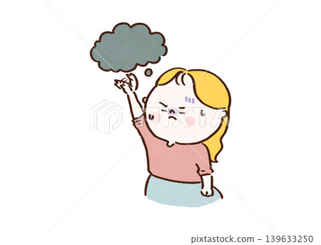 一位女子試圖用雙手驅散腦海中揮之不去的負面想法和焦慮情緒。 一位女子試圖用雙手驅散腦海中揮之不去的負面想法和焦慮情緒。 139633250