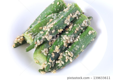 Sesame with Okra 139633611