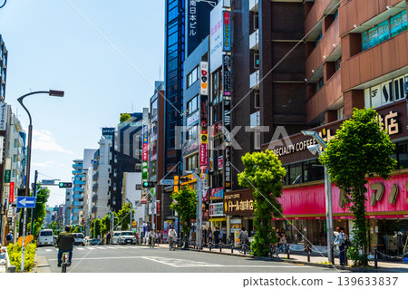 Tokyo cityscape: Koenji Station South Exit, Konan Street 139633837