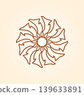 Simple mandala design for coloring. Vector floral mandala. Geometric ornamental mandalas 139633891