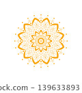 Mandala with floral ornament pattern,Vector mandala relaxation patterns unique design with nature style, Hand drawn pattern,Mandala template for page decoration cards, book, logos 139633893