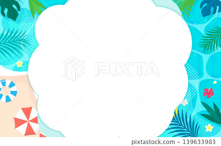 仲夏海灘煙霧繚繞的畫面 2_水平 仲夏海灘煙霧繚繞的畫面 2_水平 139633983