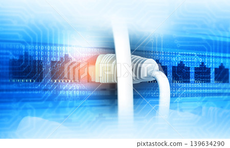 Network cables connected in network switches Network cables connected in network switches 139634290