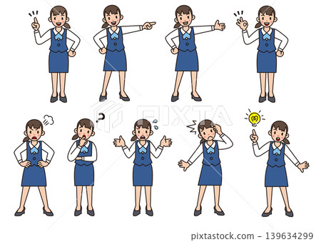 Female office worker 01 Female office worker 01 139634299