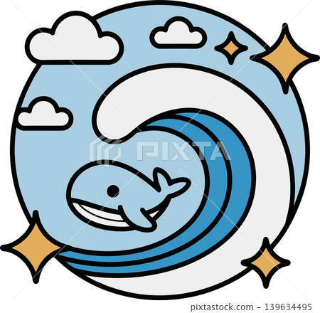 whale, cartoon, vector 139634495