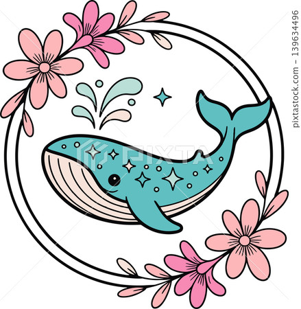 whale, cartoon, character 139634496