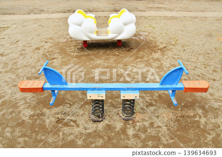Playground equipment in a small park_06 139634693