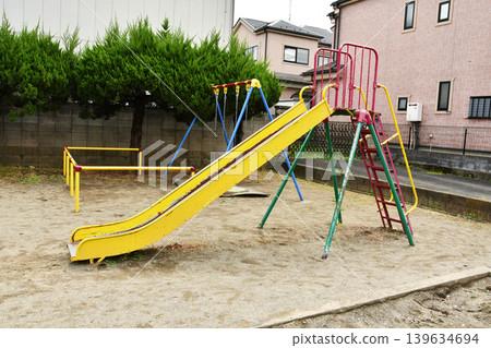 Playground equipment in a small park_07 Playground equipment in a small park_07 139634694