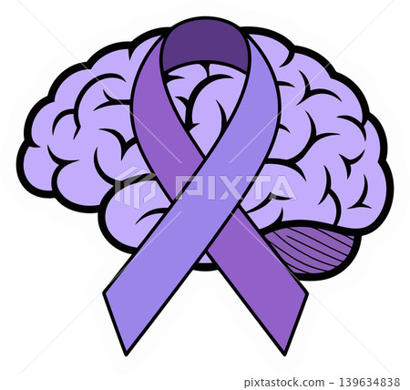 brain, ribbon, vector 139634838