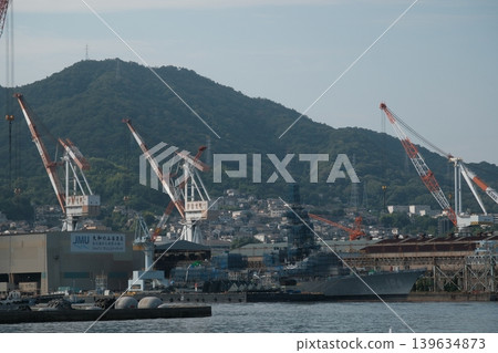 Shipyards as seen from Yamato Wharf Shipyards as seen from Yamato Wharf 139634873