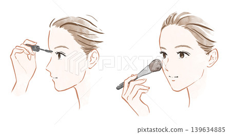 化妝的形象 化妝的形象 139634885