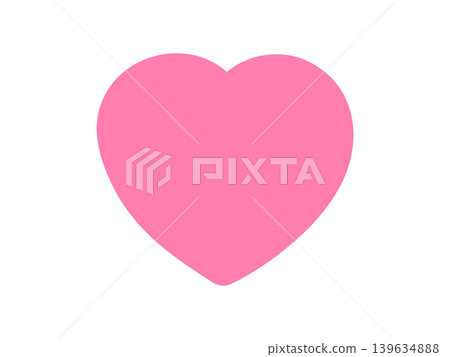 Pink heart illustration Pink heart illustration 139634888