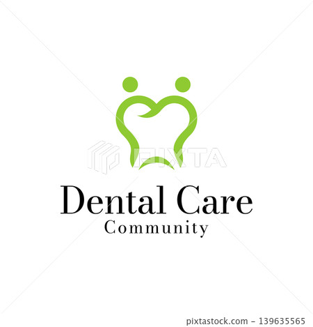 Vector dental care family logo design template Vector dental care family logo design template 139635565