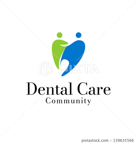 Vector dental care family logo design template Vector dental care family logo design template 139635566