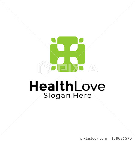 Vector healthy care wellness logo design template Vector healthy care wellness logo design template 139635579