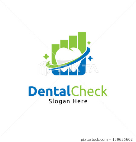 Vector dental check business logo design template Vector dental check business logo design template 139635602